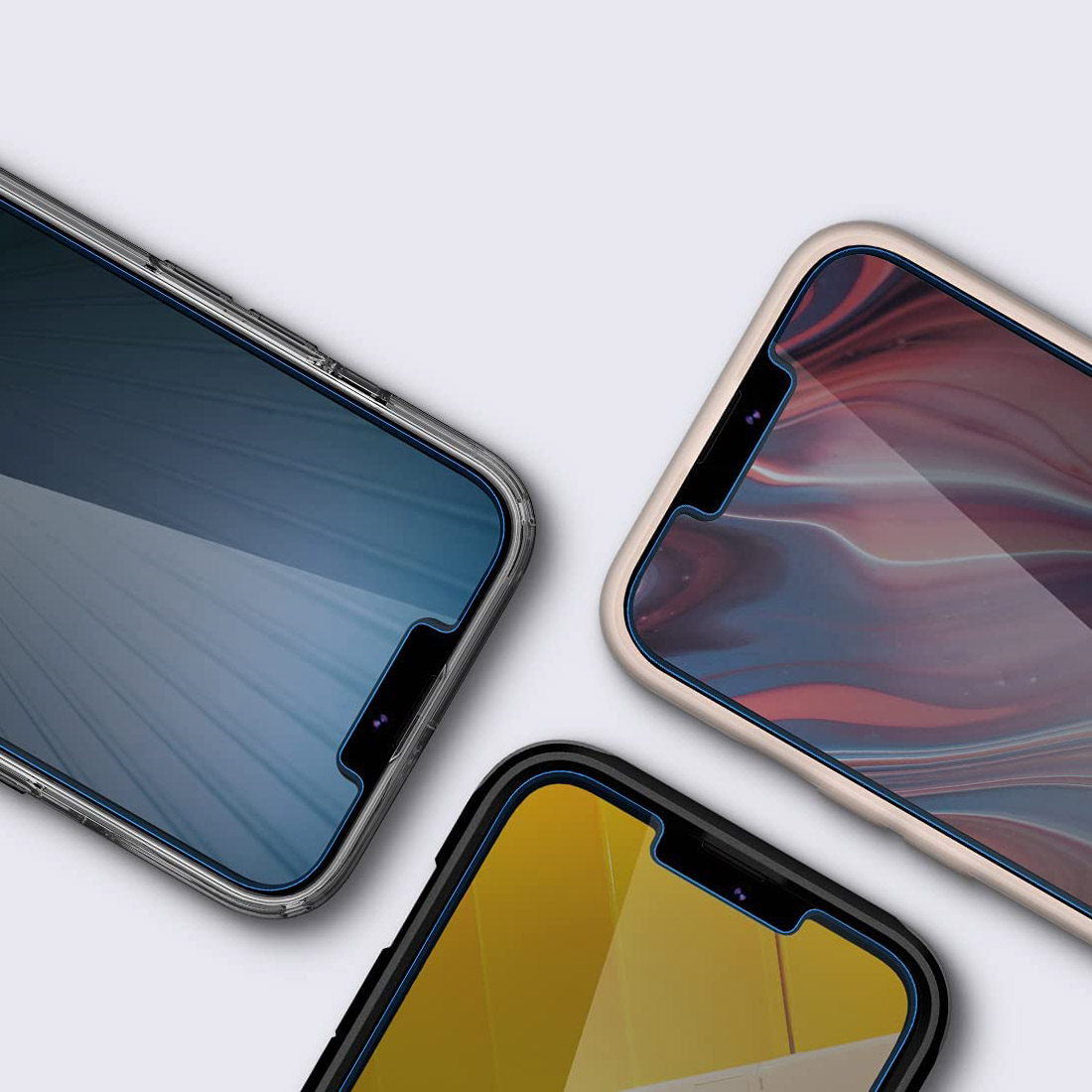 Szkło hartowane Spigen Glas.tr EZ Fit z ramką aplikacyjną dla iPhone 13 Mini